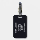 ヴィンテージの"Veniseとle Lido"のカスタムな荷物のラベル ラゲッジタグ (裏面縦)