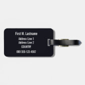 ヴィンテージの"Veniseとle Lido"のカスタムな荷物のラベル ラゲッジタグ (裏面横)