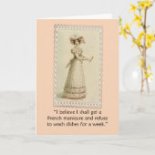 ヴィンテージのAckermanの女性のおもしろいなバースデー・カード カード (黄色い花)