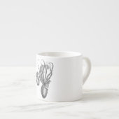 ヴィンテージのAgronautのイカのタコ-水生テンプレート エスプレッソカップ (正面右)