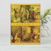 ヴィンテージのAladdinのクリスマスのモンタージュ 招待状 (スタンド正面)