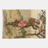 ヴィンテージのAppleの盗品 キッチンタオル (横)