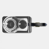 ヴィンテージのb&wのカメラ ラゲッジタグ (裏面横)