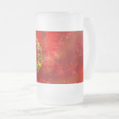 ヴィンテージのBandeira Portuguesaのpor Fás deポルトガル フロストグラスビールジョッキ (正面右)