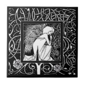 ヴィンテージのBeardsleyの天使のセラミックタイル タイル (正面)