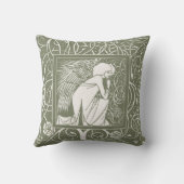 ヴィンテージのBeardsleyの天使の装飾用クッション クッション (裏面)