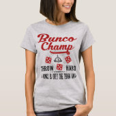 ヴィンテージのBuncoのサイコロのチャンピオン Tシャツ (正面)