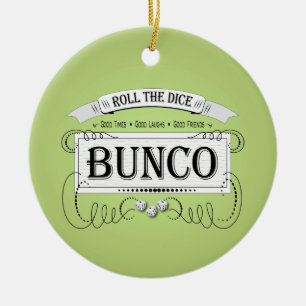 ヴィンテージのBuncoのデザイン セラミックオーナメント