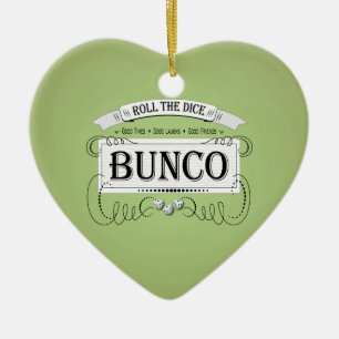 ヴィンテージのBuncoのデザイン セラミックオーナメント