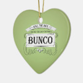 ヴィンテージのBuncoのデザイン セラミックオーナメント (左)