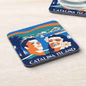 ヴィンテージのCatalinaの島のコースター- 6のセット コースター (左側)