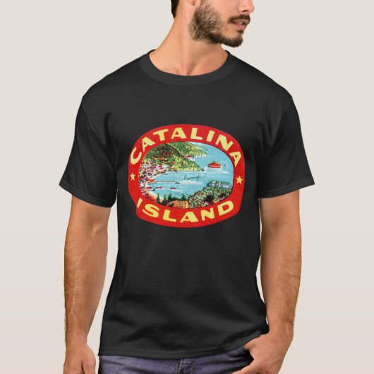 ヴィンテージのCatalinaの島カリフォルニア Tシャツ (正面)