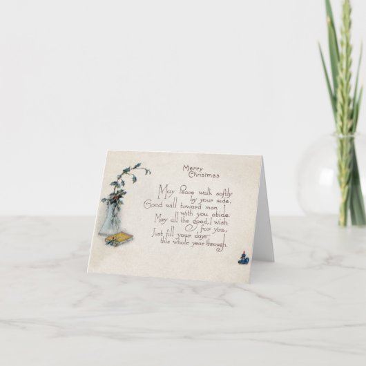 ヴィンテージのChrismasカード シーズンカード (正面)