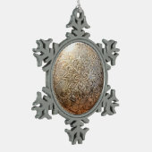 ヴィンテージのConchoのオーナメント スノーフレークピューターオーナメント (左)