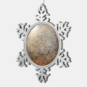 ヴィンテージのConchoのオーナメント スノーフレークピューターオーナメント (右)