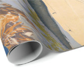 ヴィンテージのCortina d'Ampezzoイタリアのスキー旅行 ラッピングペーパー (ロールコーナー)