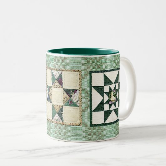 ヴィンテージのCoverletsおよびキルトのマグII ツートーンマグカップ (正面右)
