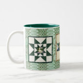 ヴィンテージのCoverletsおよびキルトのマグII ツートーンマグカップ (左)