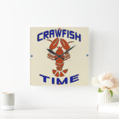 ヴィンテージのCrawfishのタイムレコーダー スクエア壁時計 (ホーム)
