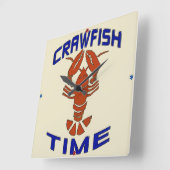 ヴィンテージのCrawfishのタイムレコーダー スクエア壁時計 (傾斜)