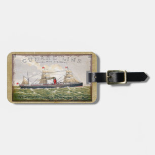 ヴィンテージのCunardライン王室のな郵便汽船 ラゲッジタグ