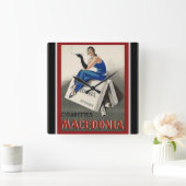 ヴィンテージのDecoのタバコの広告 スクエア壁時計 (ホーム)