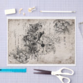 ヴィンテージのdecoupage 薄葉紙 (クラフト)