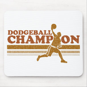 ヴィンテージのDodgeballのチャンピオン マウスパッド