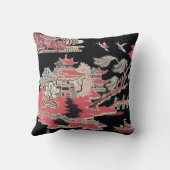 ヴィンテージのEdwardianの中国趣味の枕投球 クッション (裏面)