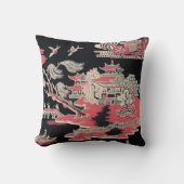 ヴィンテージのEdwardianの中国趣味の枕投球 クッション (正面)