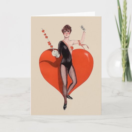 ヴィンテージのEpeeのFencerの挨拶状 カード (正面)