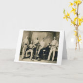 ヴィンテージのFencers!  挨拶するまたはメッセージカードヴィンテージ カード (黄色い花)