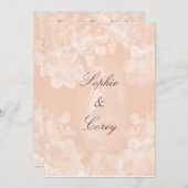 ヴィンテージのGardeniaの結婚式招待状 招待状 (正面/裏面)