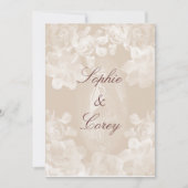 ヴィンテージのGardeniaの結婚式招待状 招待状 (正面)