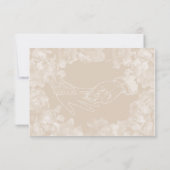 ヴィンテージのGardenia RSVPの招待状カード 出欠カード (裏面)