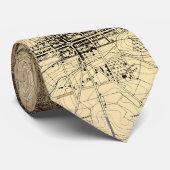 ヴィンテージのGettysburgの戦場の地図(1898年) ネクタイ (ロール)