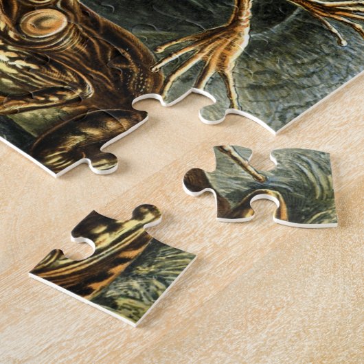 ヴィンテージのHaeckelのカエルおよびヒキガエル ジグソーパズル (側面)