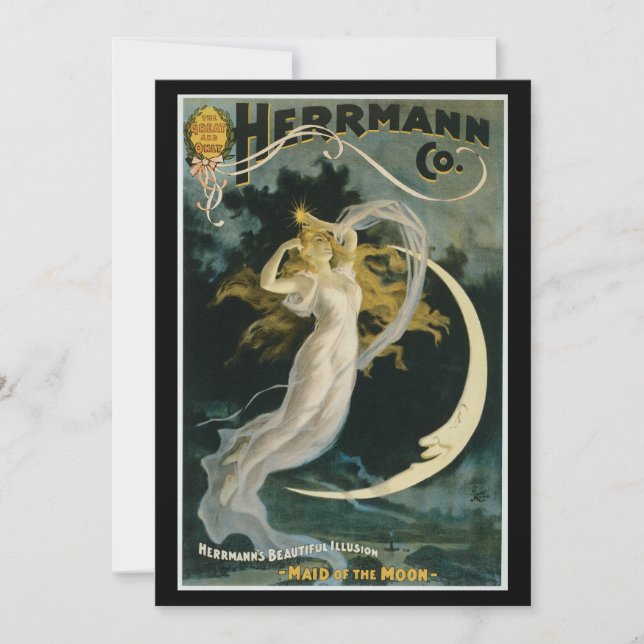 ヴィンテージのHerrmann Maid of the Moon Poster (正面)