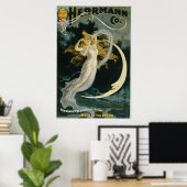 ヴィンテージのHerrmann Maid of the Moon Poster ポスター (ホームオフィス)