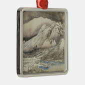 ヴィンテージのHiroshigeの日本のなクリスマスのオーナメント メタルオーナメント (右)
