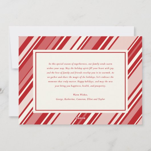 ヴィンテージのHO HO HO休日のおもしろいのクリスマスの写真カード シーズンカード (裏面)