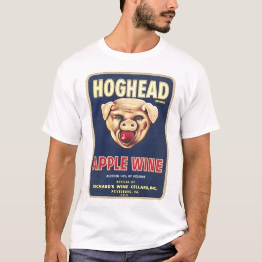 ヴィンテージのHogheadのラベルのワイシャツ Tシャツ (正面)