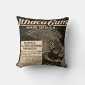 ヴィンテージのIthacaの火器の散弾銃の家の装飾の枕 クッション (正面)