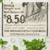 ヴィンテージのIverジョンソンの散弾銃の台所タオル キッチンタオル (折り畳み)