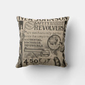 ヴィンテージのIverジョンソンリボルバー家の装飾の枕 クッション (裏面)