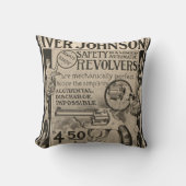 ヴィンテージのIverジョンソンリボルバー家の装飾の枕 クッション (正面)