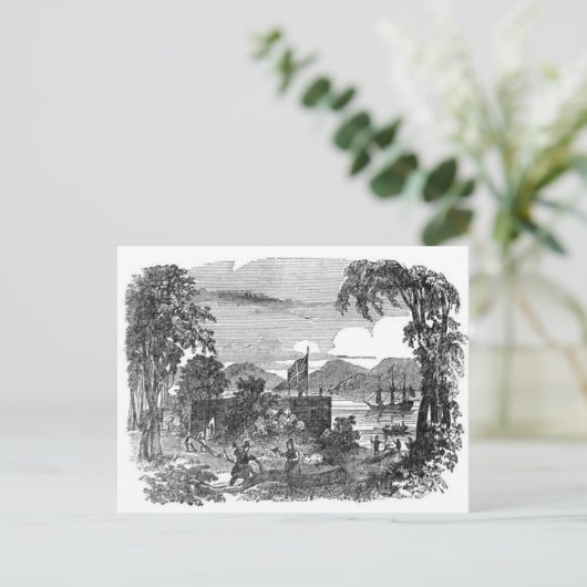 ヴィンテージのJamestownのコロニーの郵便はがき ポストカード (スタンド正面)