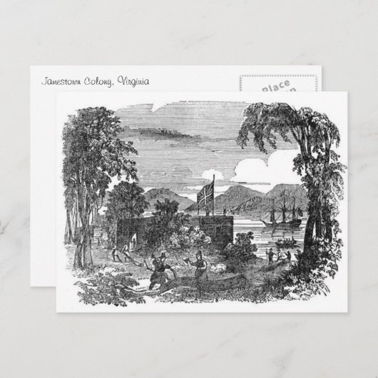 ヴィンテージのJamestownのコロニーの郵便はがき ポストカード (正面/裏面)