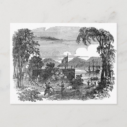 ヴィンテージのJamestownのコロニーの郵便はがき ポストカード (正面)