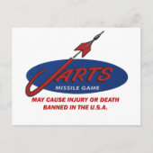 ヴィンテージのJartsのトーナメントの招待状の郵便はがき インビテーションポストカード (正面)